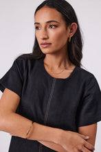 Load image into Gallery viewer, MARLOW SICILY LINEN DRESS BLACK