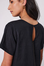Load image into Gallery viewer, MARLOW SICILY LINEN DRESS BLACK