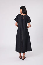 Load image into Gallery viewer, MARLOW SICILY LINEN DRESS BLACK
