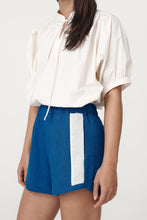 Load image into Gallery viewer, ROWIE SIMONE LINEN SHORTS COBALT BLUE