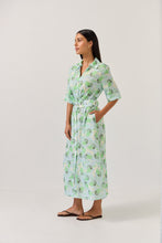 Load image into Gallery viewer, TUESDAY SUNRAY DRESS OCEAN EMERALD