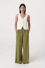Load image into Gallery viewer, ROWIE TIA PALAZZO PANT PALM GREEN