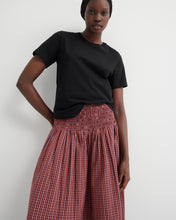 Load image into Gallery viewer, KOWTOW WEAVER SKIRT MAROON CHECK