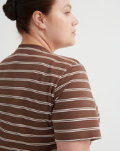 Load image into Gallery viewer, KOWTOW CLASSIC TEE BROWN STRIPE