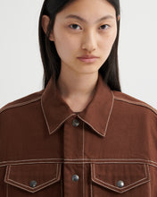 Load image into Gallery viewer, KOWTOW WORKER VEST BROWN DENIM