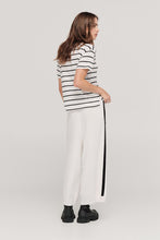 Load image into Gallery viewer, TAYLOR STRIPE SOLACE TEE BLACK/IVORY