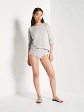 Load image into Gallery viewer, JULIETTE HOGAN LOUNGE CREW L/S T GREY MARLE
