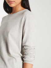 Load image into Gallery viewer, JULIETTE HOGAN LOUNGE CREW L/S T GREY MARLE
