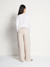 Load image into Gallery viewer, JULIETTE HOGAN LOUNGE CREW L/S T WHITE