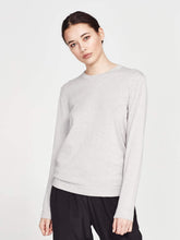 Load image into Gallery viewer, JULIETTE HOGAN LOUNGE L/S LUXE T SNOW
