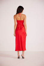 Load image into Gallery viewer, MINK PINK SONIA HALTER NECK MIDI DRESS RED
