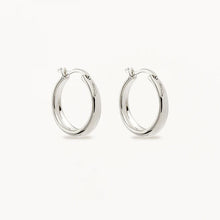 Load image into Gallery viewer, BY CHARLOTTE INFINITE HORIZON LARGE HOOPS SILVER