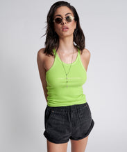 Load image into Gallery viewer, ONETEASPOON CYBER LIME OTS LOGO SINGLET