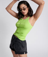 Load image into Gallery viewer, ONETEASPOON CYBER LIME OTS LOGO SINGLET