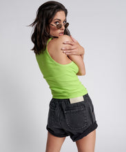 Load image into Gallery viewer, ONETEASPOON CYBER LIME OTS LOGO SINGLET