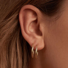 Load image into Gallery viewer, BY CHARLOTTE SILVER DEVOTION HOOPS