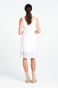 NYNE BLOCK DRESS WHITE