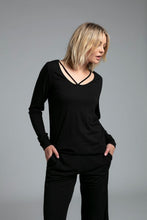 Load image into Gallery viewer, NES MERINO LATTICE L/S TOP