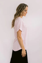 Load image into Gallery viewer, MAZU ALL YOU NEED CUFF TEE ROSEATE SPOONBILL