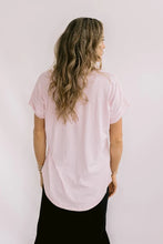 Load image into Gallery viewer, MAZU ALL YOU NEED CUFF TEE ROSEATE SPOONBILL
