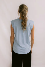 Load image into Gallery viewer, MAZU SORRY FOR NOW TANK CERULEAN