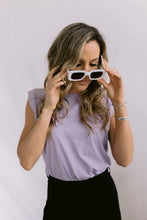 Load image into Gallery viewer, MAZU SORRY FOR NOW TANK PURPLE ROSE