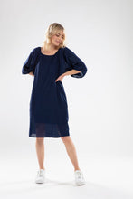 Load image into Gallery viewer, NES SERENITY DRESS DENIM BLUE
