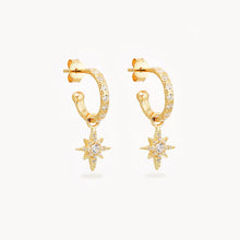 Load image into Gallery viewer, BY CHARLOTTE GOLD DANCING IN STARLIGHT HOOPS