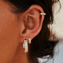 Load image into Gallery viewer, BY CHARLOTTE GOLD DREAMWEAVER HOOPS