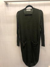 Load image into Gallery viewer, PRE LOVED NINETEEN 46 KHAKI MERINO DRESS