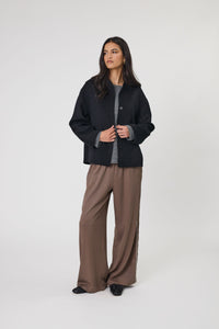 MARLOW LEGION SIDE STRIPE PANT MUSHROOM