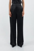 Load image into Gallery viewer, SOFIA IRINA JANE SATIN PANT BLACK
