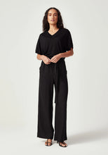 Load image into Gallery viewer, UNTOUCHED WORLD CAMILLE V TEE BLACK
