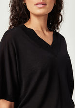 Load image into Gallery viewer, UNTOUCHED WORLD CAMILLE V TEE BLACK
