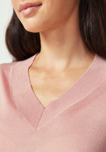Load image into Gallery viewer, UNTOUCHED WORLD CAMILLE V TEE ROSEWOOD
