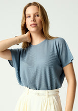 Load image into Gallery viewer, UNTOUCHED WORLD HAZE KNIT TEE MOONSTONE
