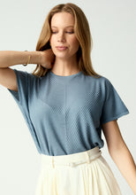 Load image into Gallery viewer, UNTOUCHED WORLD HAZE KNIT TEE MOONSTONE
