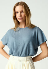 Load image into Gallery viewer, UNTOUCHED WORLD HAZE KNIT TEE MOONSTONE
