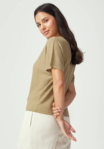 UNTOUCHED WORLD HAZE KNIT TEE ALOE