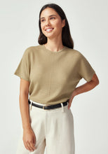 Load image into Gallery viewer, UNTOUCHED WORLD HAZE KNIT TEE ALOE
