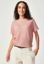 Load image into Gallery viewer, UNTOUCHED WORLD HAZE KNIT TEE ROSEWOOD

