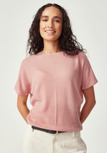 Load image into Gallery viewer, UNTOUCHED WORLD HAZE KNIT TEE ROSEWOOD
