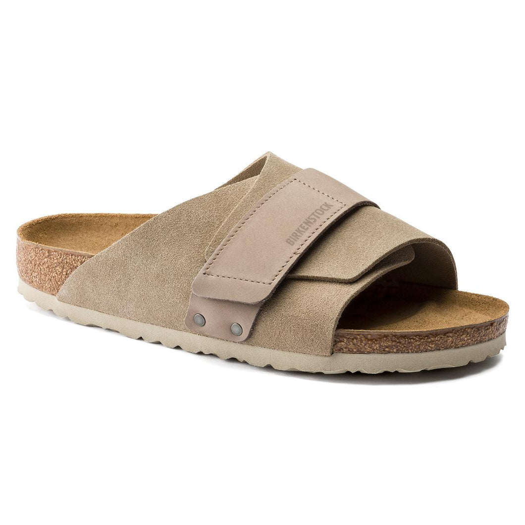 BIRKENSTOCK KYOTO SOFT SUEDE & NUBUCK TAUPE