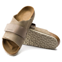 Load image into Gallery viewer, BIRKENSTOCK KYOTO SOFT SUEDE &amp; NUBUCK TAUPE
