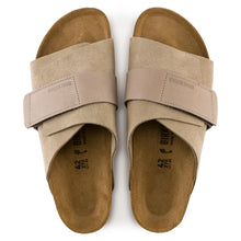 Load image into Gallery viewer, BIRKENSTOCK KYOTO SOFT SUEDE &amp; NUBUCK TAUPE
