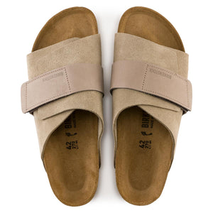 BIRKENSTOCK KYOTO SOFT SUEDE & NUBUCK TAUPE