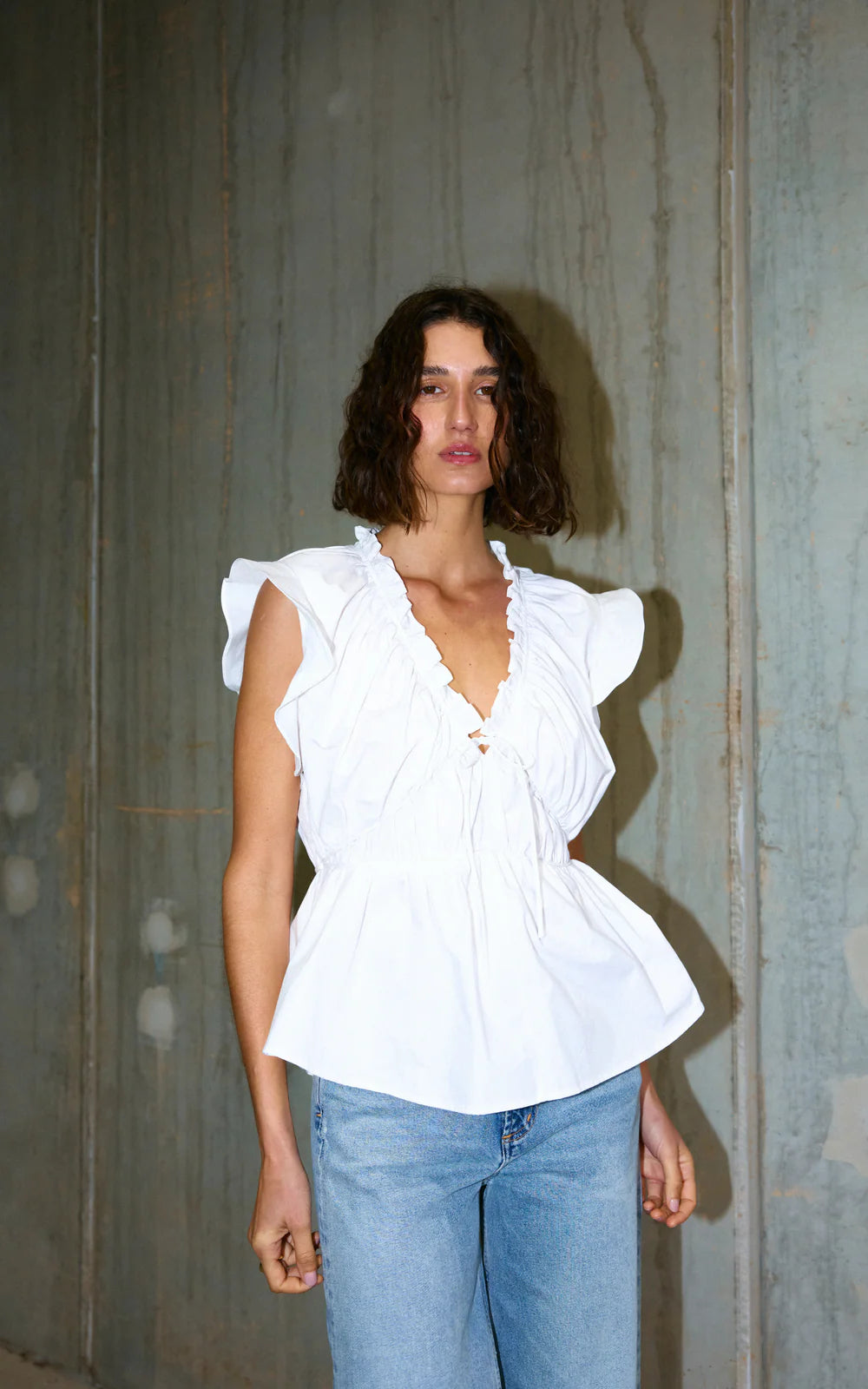KINNEY BOBBIE TOP IVORY