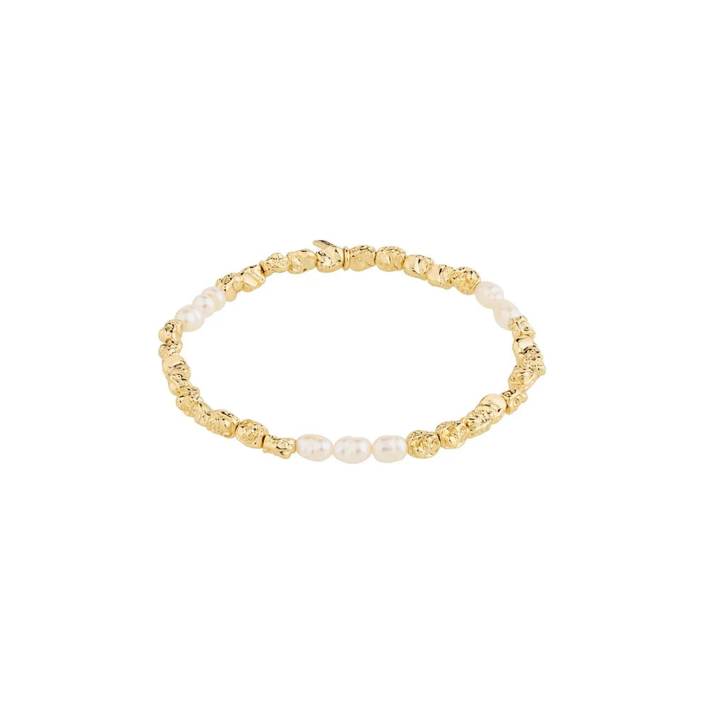 PILGRIM TIDE RECYCLED BRACELET WHITE GOLD PLATED