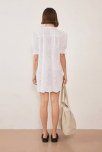 Load image into Gallery viewer, COMMONPLACE AFTERNOON SWIM PUFF SLEEVE DRESS BRODERIE
