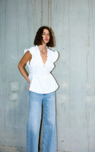 KINNEY BOBBIE TOP IVORY